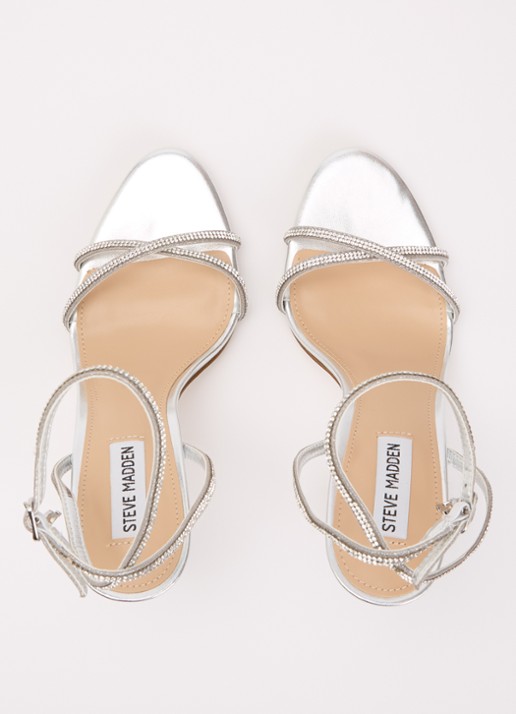 Steve Madden Jypsey-cnr sandalette met strass - detail 5 zilver