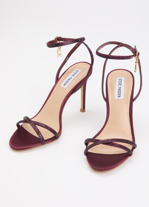 Steve Madden Jypsey sandalette met strass - detail 3 bordeauxrood