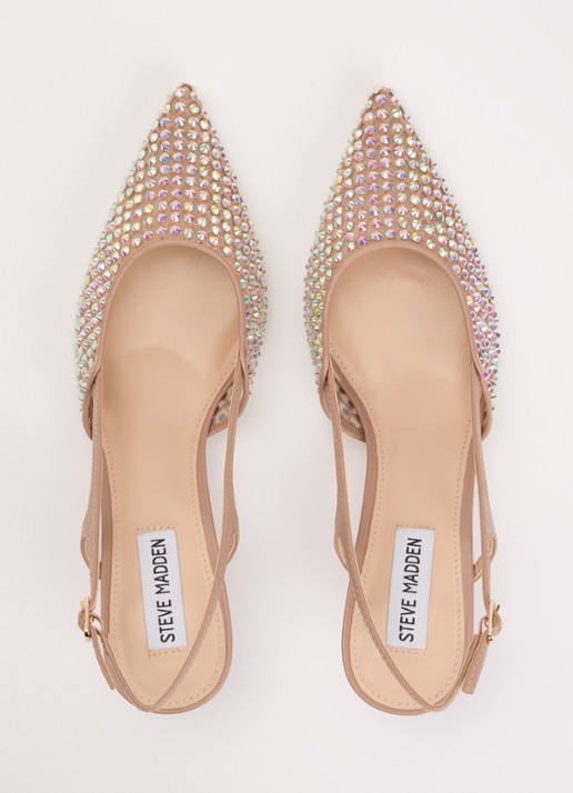 Steve Madden Legaci slingback met strass - detail 2 oudroze