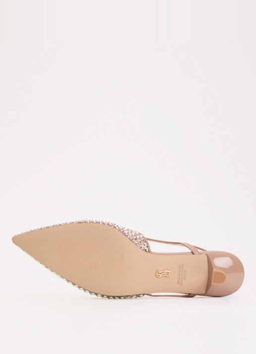 Steve Madden Legaci slingback met strass - detail 3 oudroze