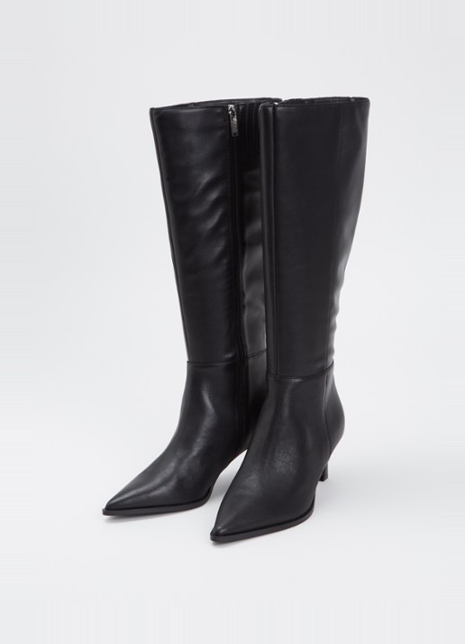 Steve Madden Lucid laars van leer - detail 3 zwart