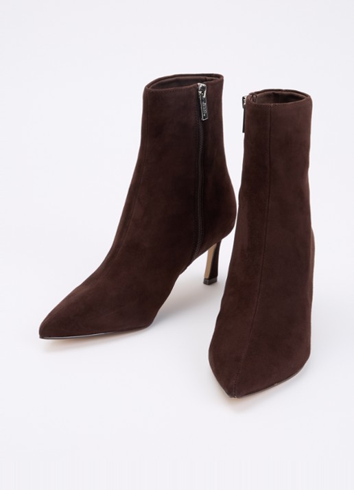 Steve Madden Lulah enkellaarsje van suède - detail 3 donkerbruin