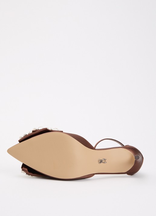 Steve Madden Lumma sandalette met strass en strik detail - detail 3 bruin