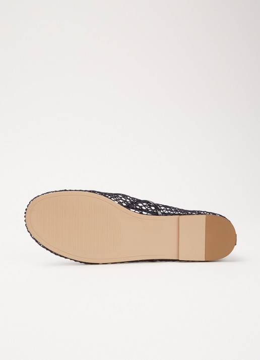 Steve Madden Mags ballerina van mesh - detail 6 donkerblauw
