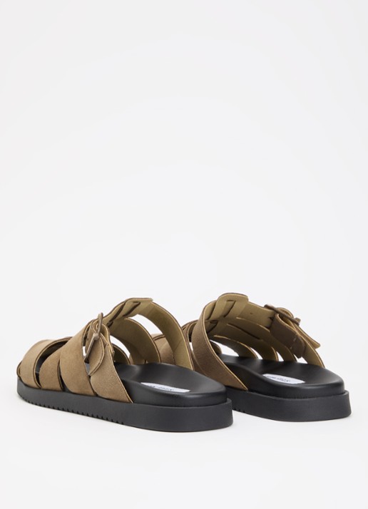 Steve Madden Mamba muiltje van suède - achterkant 4 bruin