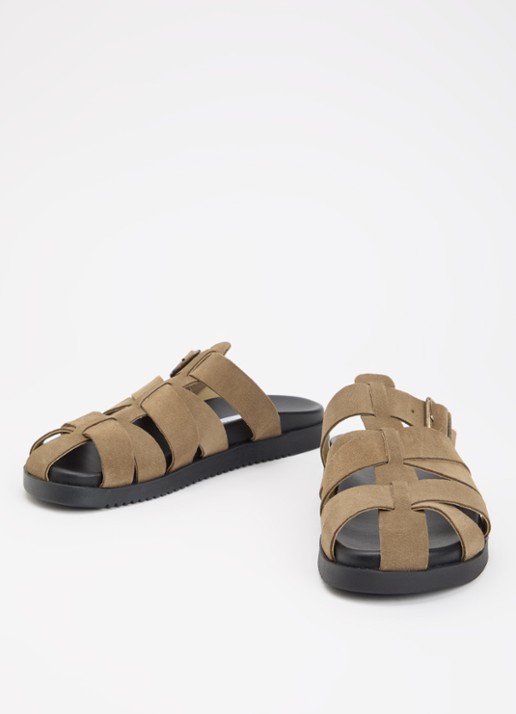 Steve Madden Mamba muiltje van suède - detail bruin