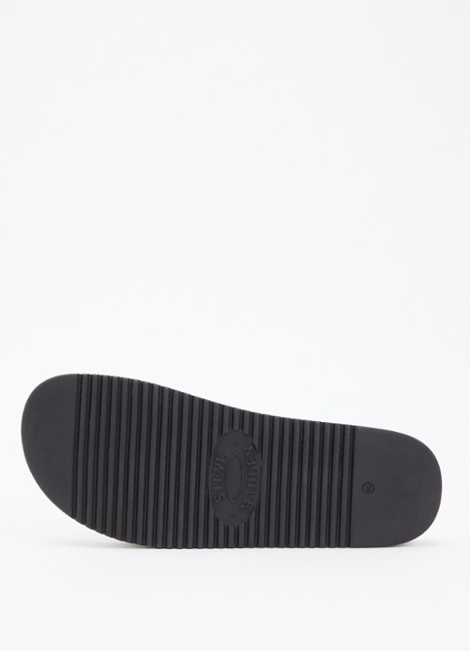 Steve Madden Mayke slipper van leer - detail 5 zwart