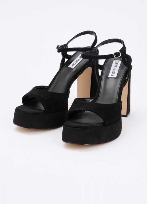 Steve Madden Miliana sandalette van suède  - detail 2 zwart