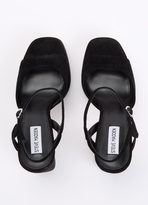 Steve Madden Miliana sandalette van suède  - detail 3 zwart