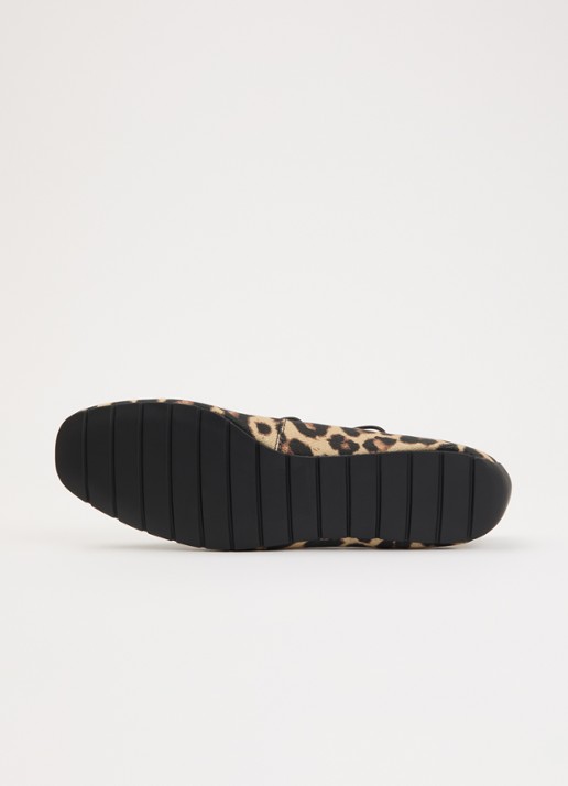 Steve Madden Pointe ballerina met panterprint - detail 5 camel