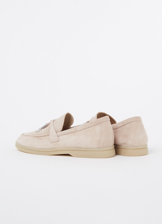 Steve Madden Portland loafer van suède - achterkant 3 beige