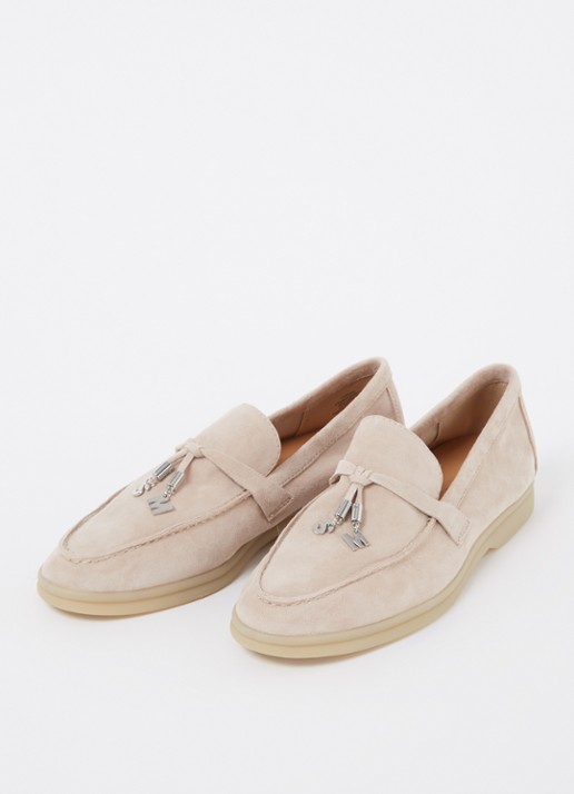 Steve Madden Portland loafer van suède - detail 4 beige