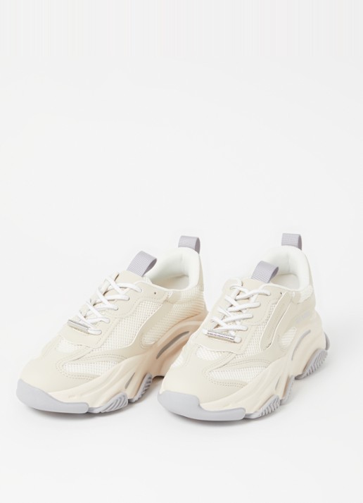 Steve Madden Possession-E sneaker met mesh detail  - detail ivoor