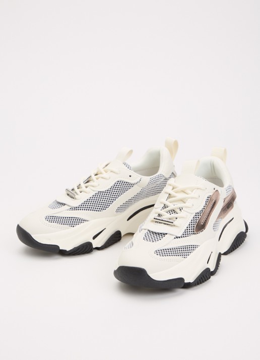 Steve Madden Possession-E sneaker met mesh details - detail 4 wit