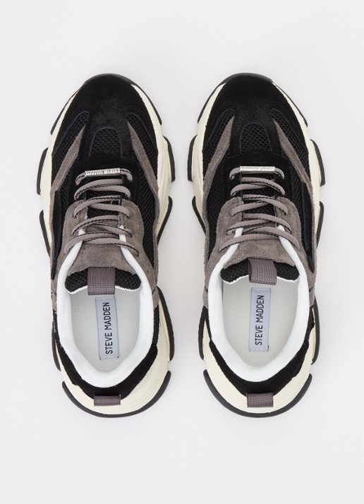 Steve Madden Possession-E sneaker met suède details - detail 2 zwart