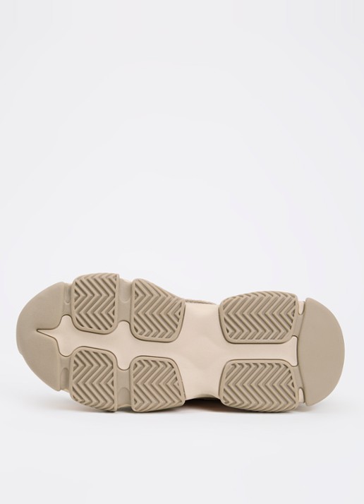 Steve Madden Possession-E sneaker met suède details - detail 5 taupe