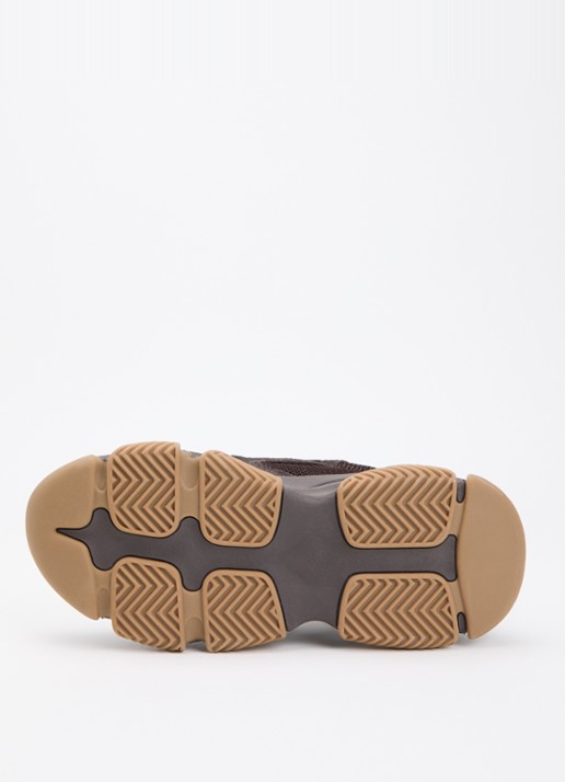 Steve Madden Possession-E sneaker met suède details - detail 3 donkerbruin
