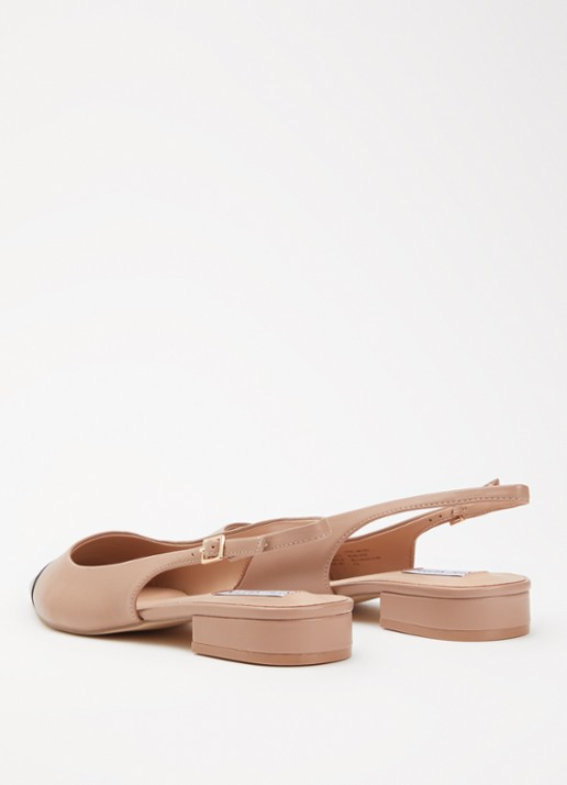 Steve Madden Rowyn slingback van leer - achterkant oudroze