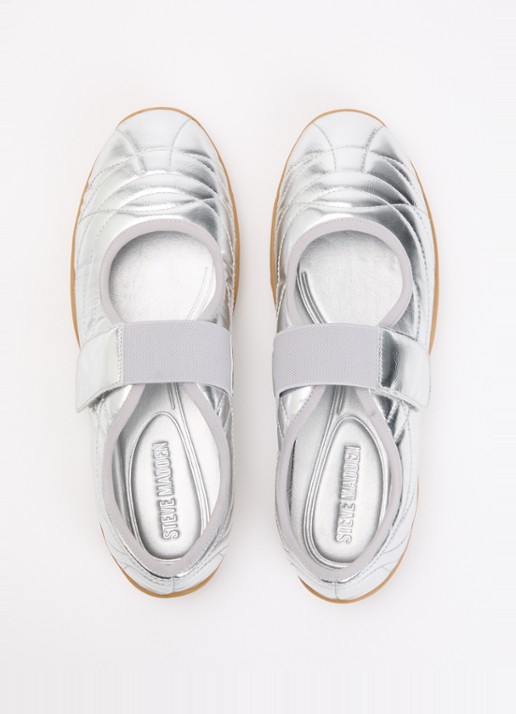Steve Madden Sneaker met metallic finish - detail 3 zilver