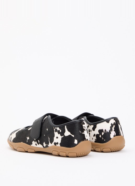 Steve Madden Sneaker van leer met ponyhair - achterkant zwart