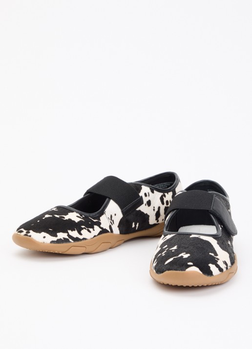 Steve Madden Sneaker van leer met ponyhair - detail 2 zwart