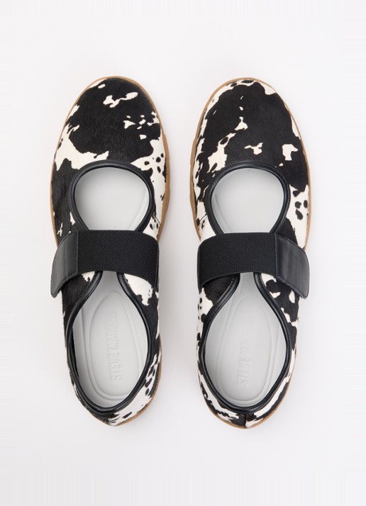 Steve Madden Sneaker van leer met ponyhair - detail 3 zwart