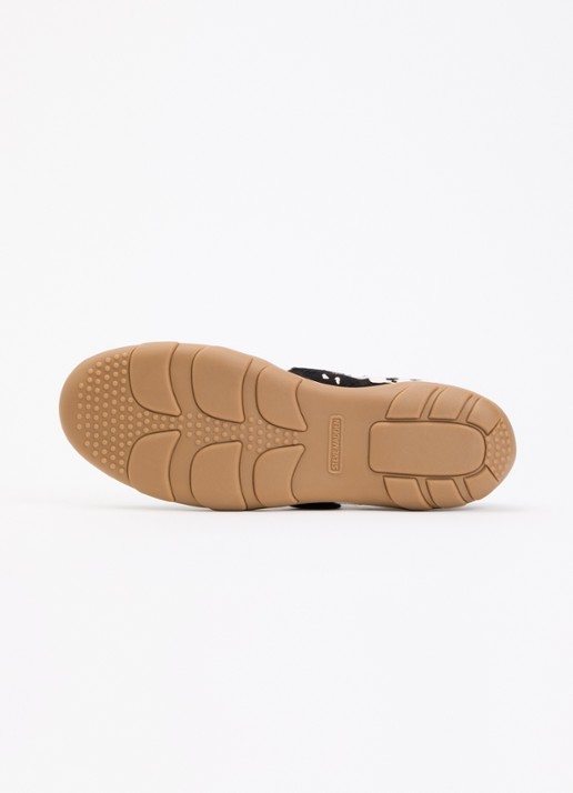 Steve Madden Sneaker van leer met ponyhair - detail 4 zwart