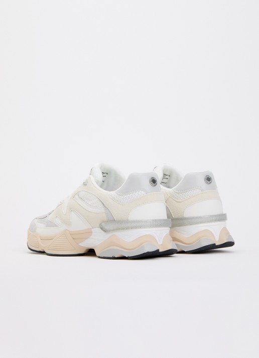Steve Madden Speeder sneaker met mesh details - achterkant wit
