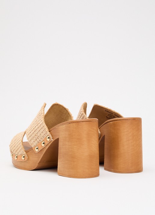 Steve Madden Sunkissed muiltje van suède - achterkant 4 beige
