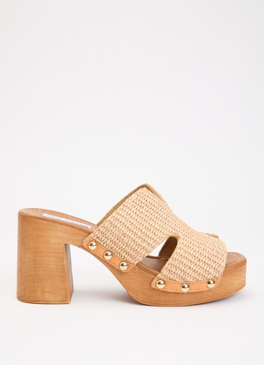 Steve Madden Sunkissed muiltje van suède - voorkant 5 beige