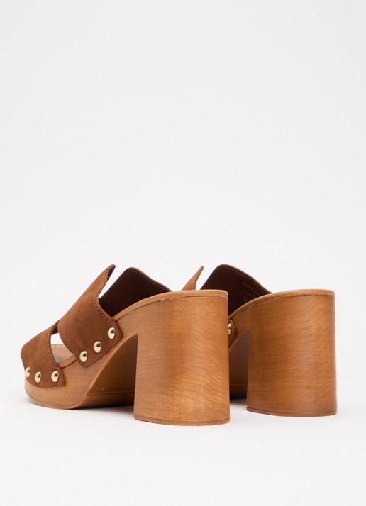 Steve Madden Sunkissed muiltje van suède - achterkant 5 bruin