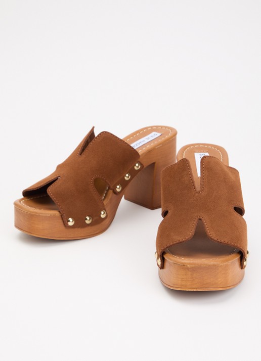 Steve Madden Sunkissed muiltje van suède - detail 2 bruin