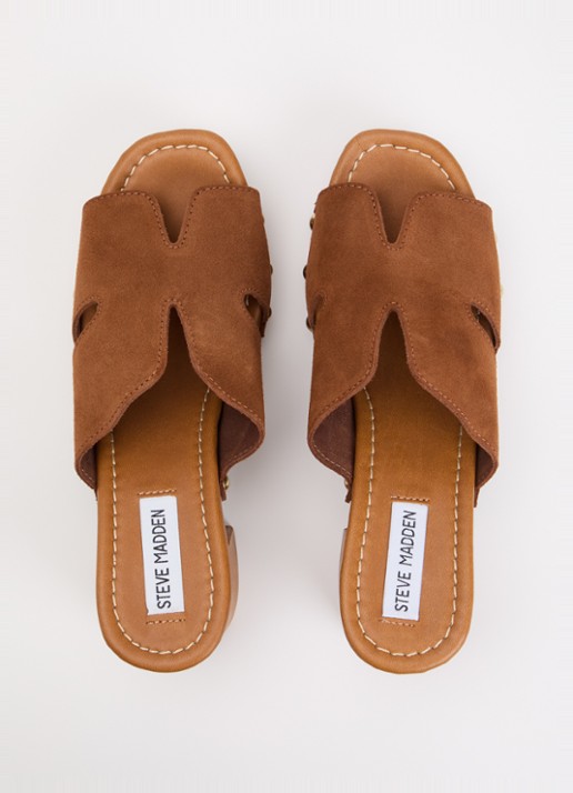 Steve Madden Sunkissed muiltje van suède - detail 3 bruin