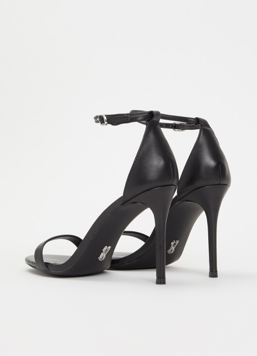 Steve Madden Tecy sandalette van leer - achterkant 7 zwart