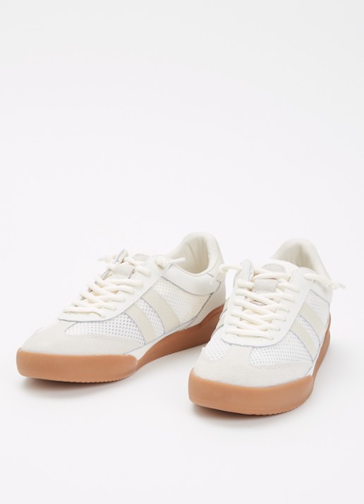 Steve Madden Verdict sneaker met suède details - detail 3 wit