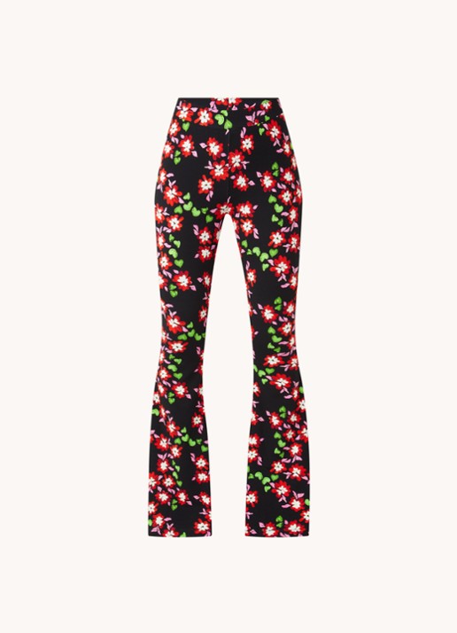 Stieglitz Althaea high waist flared fit legging in viscoseblend - voorkant 3 zwart