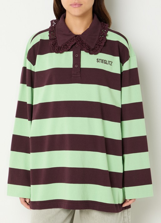 Stieglitz Danila longsleeve met polokraag