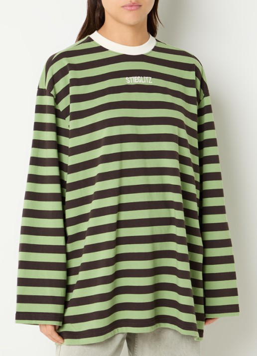 Stieglitz Donna long sleeve met streepprint