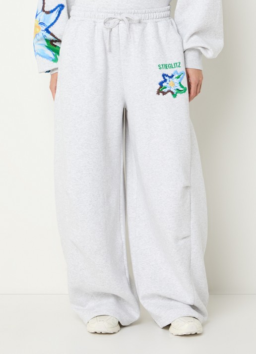 Stieglitz Eliza high waist balloon fit joggingsbroek met steekzakken