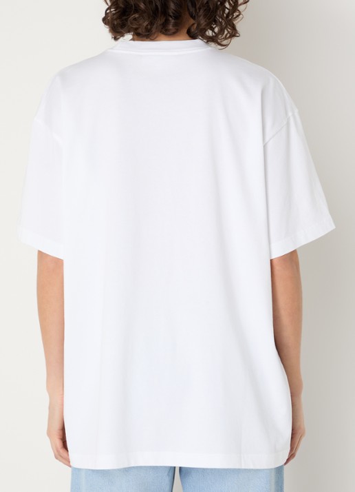 Stieglitz Erika oversized T-shirt met print - achterkant 4 wit