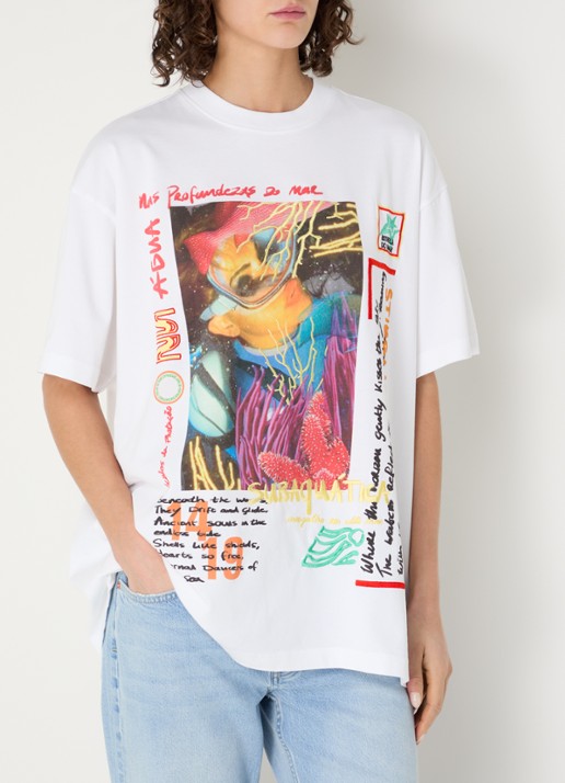 Stieglitz Erika oversized T-shirt met print