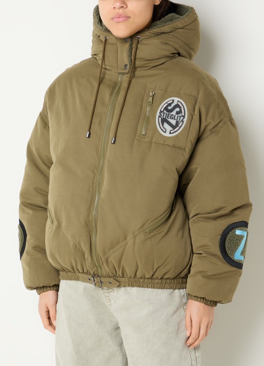 Stieglitz Felice puffer jack met steekzakken