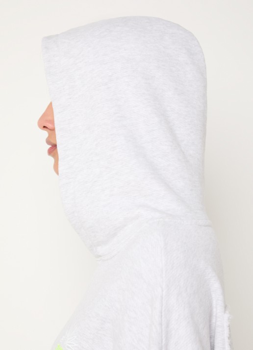 Stieglitz Guga hoodie met front- en backprint - detail 5 lichtgrijs