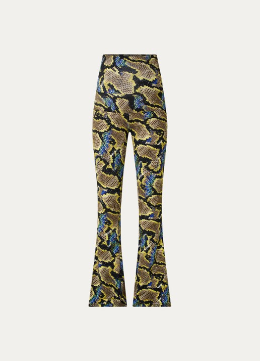 Stieglitz High waist flared fit zwangerschapsbroek met print - voorkant 4 multicolor
