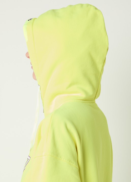 Stieglitz Lena sweatvest met logoborduring - detail 2 geel