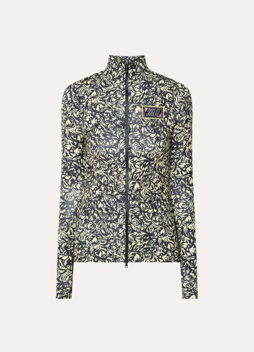 Stieglitz Noor skipully met print - voorkant geel