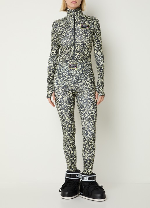 Stieglitz Noor skipully met print - voorkant 2 geel