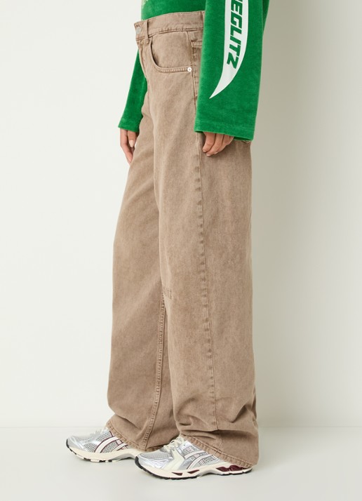 Stieglitz Teresa high waist loose fit jeans met steekzakken - detail 2 bruin