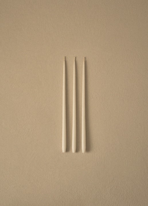 STOFF Nagel Dinerkaars 29 cm set van 6 - voorkant 2 gebroken wit