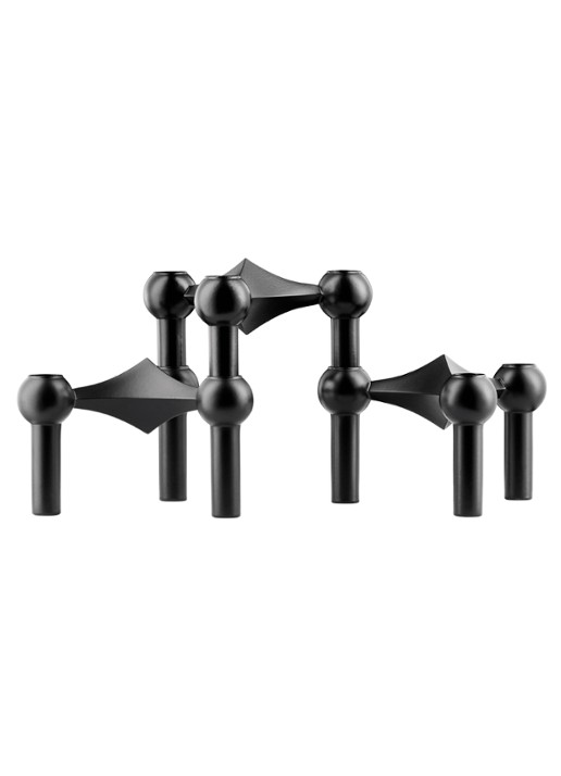 Stoff Nagel Kandelaar 6 cm set van 3